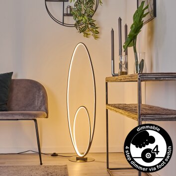 Harpeth Lampada da terra LED Grigio, 1-Luce