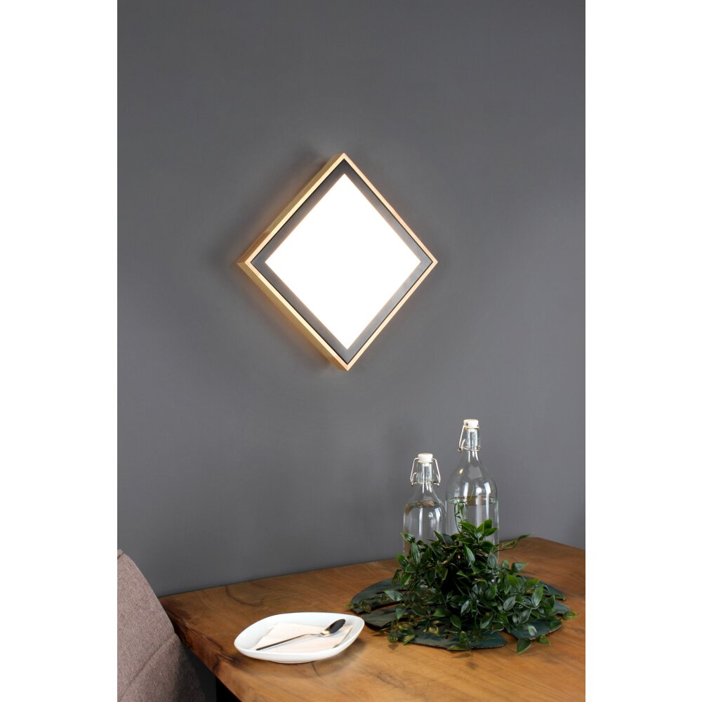 Luce Design SOLSTAR Applique LED Écru, Nero, 1-Luce main product photo