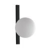 Luce Design PLUTO Applique Nero, 1-Luce