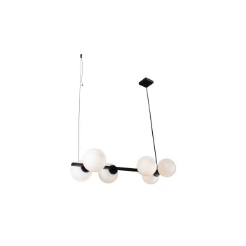 Luce Design PLUTO Lampada a Sospensione Nero, 6-Luci