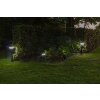 Lutec KARLO Lampioncino Segnapasso LED Nero, 1-Luce, Sensori di movimento, Cambia colore