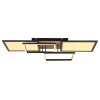 Globo SID Plafoniera LED Aspetto del legno, Nero, Bianco, 1-Luce