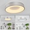 Playas Plafoniera LED Argento, Bianco, 1-Luce