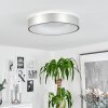 Playas Plafoniera LED Argento, Bianco, 1-Luce