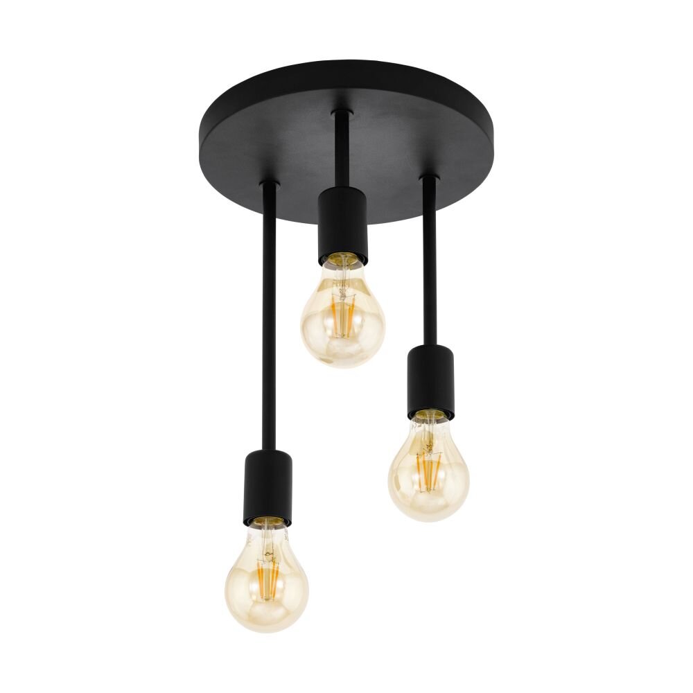 EGLO WILMCOTE Plafoniera Nero, 3-Luci main product photo