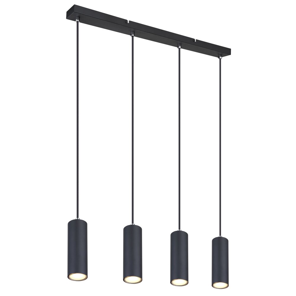 Globo ROBBY Lampadario a sospensione Nero, 4-Luci main product photo