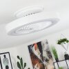 Azenha ventilatore da soffitto LED Bianco, 1-Luce, Telecomando