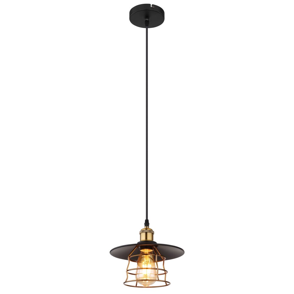 Globo VIEJO Lampadario a sospensione Nero, 1-Luce main product photo
