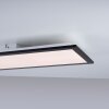 Leuchten-Direkt FLAT Plafoniera LED Nero, 1-Luce