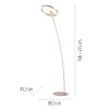 Paul-Neuhaus TITUS Lampada da terra LED Ottone, 1-Luce