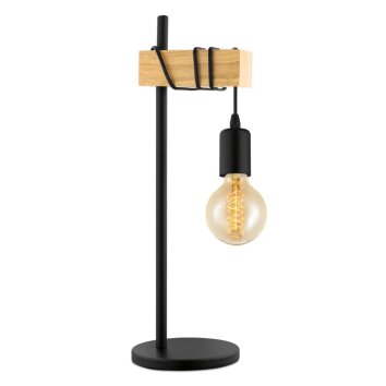 Illuminazione Eglo TOWNSHEND Lampada da tavolo Marrone, Nero, 1-Luce