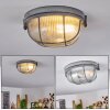 Chaquire Plafoniera Grigio, 1-Luce