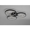 Trio Groovy Plafoniera LED Nero, 1-Luce