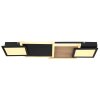 Globo CAROLINE Plafoniera LED Aspetto del legno, Nero, 1-Luce