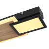 Globo CAROLINE Plafoniera LED Aspetto del legno, Nero, 1-Luce