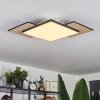 Barullu Plafoniera LED Legno chiaro, Nero, Bianco, 1-Luce