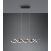 Trio Sequence Lampada a Sospensione LED Alluminio, Nero, 1-Luce