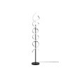 Trio Sequence Lampada da terra LED Alluminio, Nero, 1-Luce