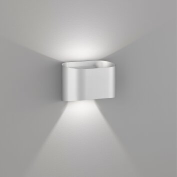 Fischer & Honsel Wall Applique LED Argento, 2-Luci