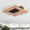 Charentay Plafoniera LED Nero, 1-Luce