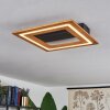 Charentay Plafoniera LED Nero, 1-Luce