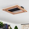 Charentay Plafoniera LED Nero, 1-Luce