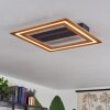 Charentay Plafoniera LED Nero, 1-Luce