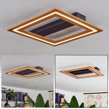 Charentay Plafoniera LED Nero, 1-Luce