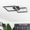 Cavareno Plafoniera LED Nero, 1-Luce