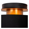 Lucide FUDRAL Plafoniera Oro, Ottone, Nero, 1-Luce