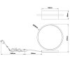 Brilliant Chaumont Lampada da tavolo LED Nero, 1-Luce