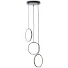 Brilliant Chaumont Lampada a Sospensione LED Nero, 3-Luci