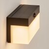 Malalhue lampade da parete solare LED Nero, 1-Luce, Sensori di movimento