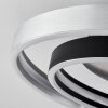 Golega Plafoniera LED Alluminio, Nero, 1-Luce
