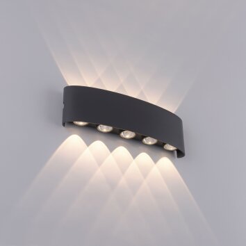 Paul Neuhaus CARLO Applique LED Antracite, 10-Luci