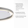 Leuchten-Direkt RITUS Plafoniera LED Alluminio, 1-Luce
