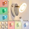 Lucy Applique LED Cromo, 1-Luce, Telecomando, Cambia colore
