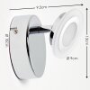 Lucy Applique LED Cromo, 1-Luce, Telecomando, Cambia colore
