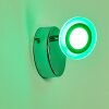 Lucy Applique LED Cromo, 1-Luce, Telecomando, Cambia colore