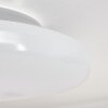 Ral Plafoniera LED Argento, Bianco, 1-Luce, Telecomando, Cambia colore