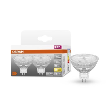 OSRAM LED STAR set di 2 LED GU5.3 3,8 Watt 2700 Kelvin 345 lumen