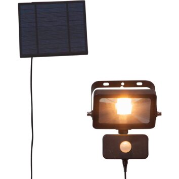 Eglo VILLAGRAPPA Faretto da giardino LED Nero, 1-Luce, Sensori di movimento