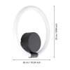 Eglo CARANACOA Applique LED Nero, 1-Luce