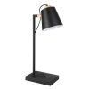 Eglo LACEY-QI Lampada da tavolo LED Marrone, Nero, 1-Luce