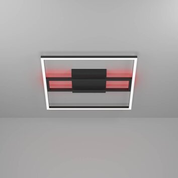Eglo CALAGRANO-Z Plafoniera LED Nero, 1-Luce, Cambia colore