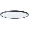 Brilliant Saltery Plafoniera LED Nero, Bianco, 1-Luce, Telecomando, Cambia colore