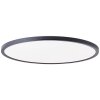 Brilliant Saltery Plafoniera LED Nero, Bianco, 1-Luce, Telecomando, Cambia colore