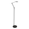 Steinhauer Soleil Lampada da terra LED Nero, 1-Luce