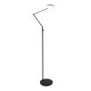 Steinhauer Soleil Lampada da terra LED Nero, 1-Luce