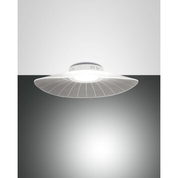 Fabas Luce Vela Plafoniera LED Bianco, 1-Luce